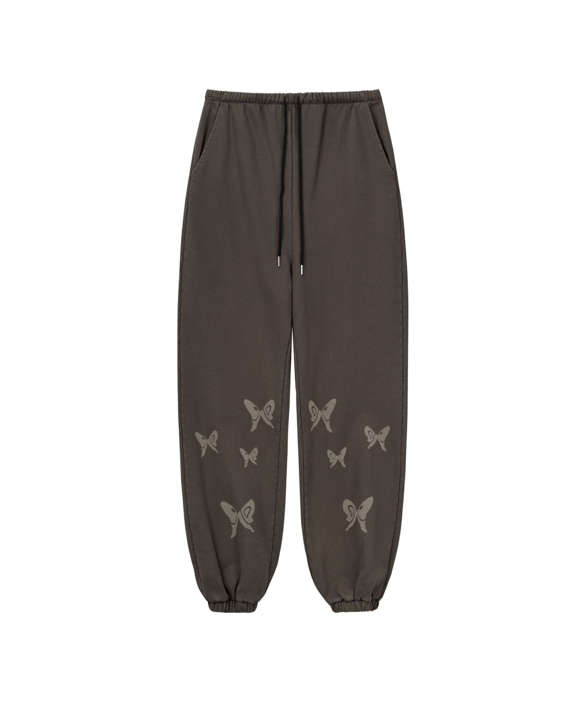 구월십일(GUWOLSIBIL) Laser Lace Layer Sweat Pants Charcoal