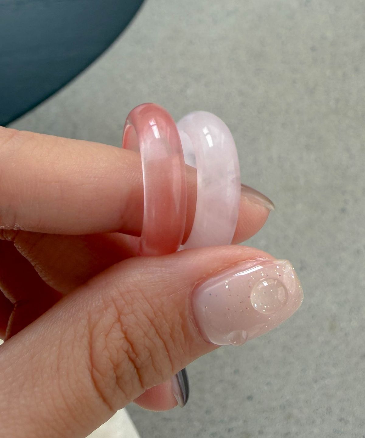 바라두(BARADU) 925 Natural jade layered ring
