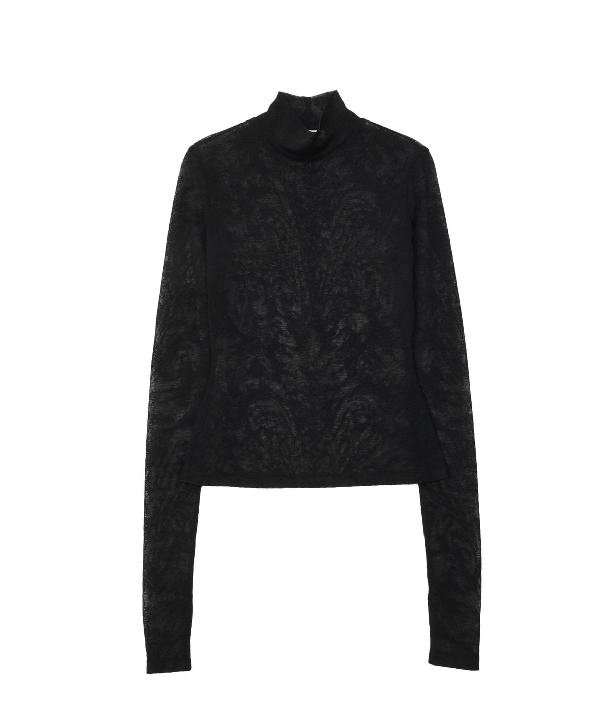 비건타이거(VEGAN TIGER) PAISLEY MOCKNECK TOP_BLACK