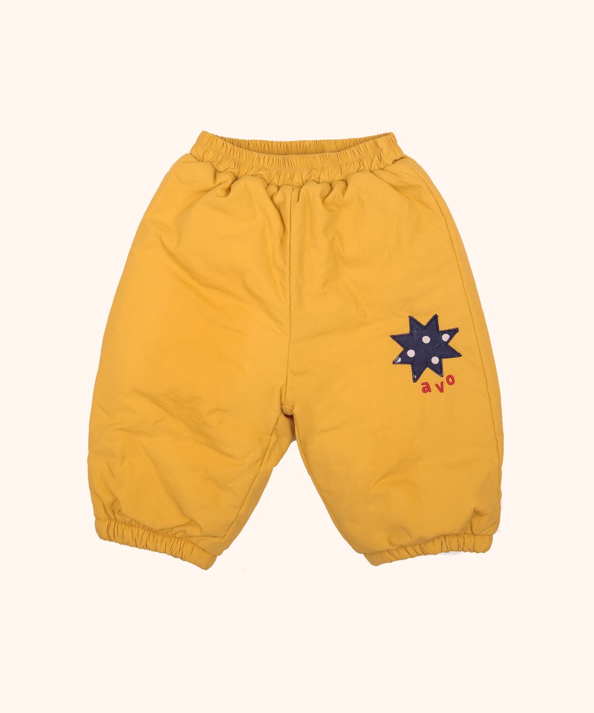 아보(AVO) PADDING PATCH PANTS_MUSTARD