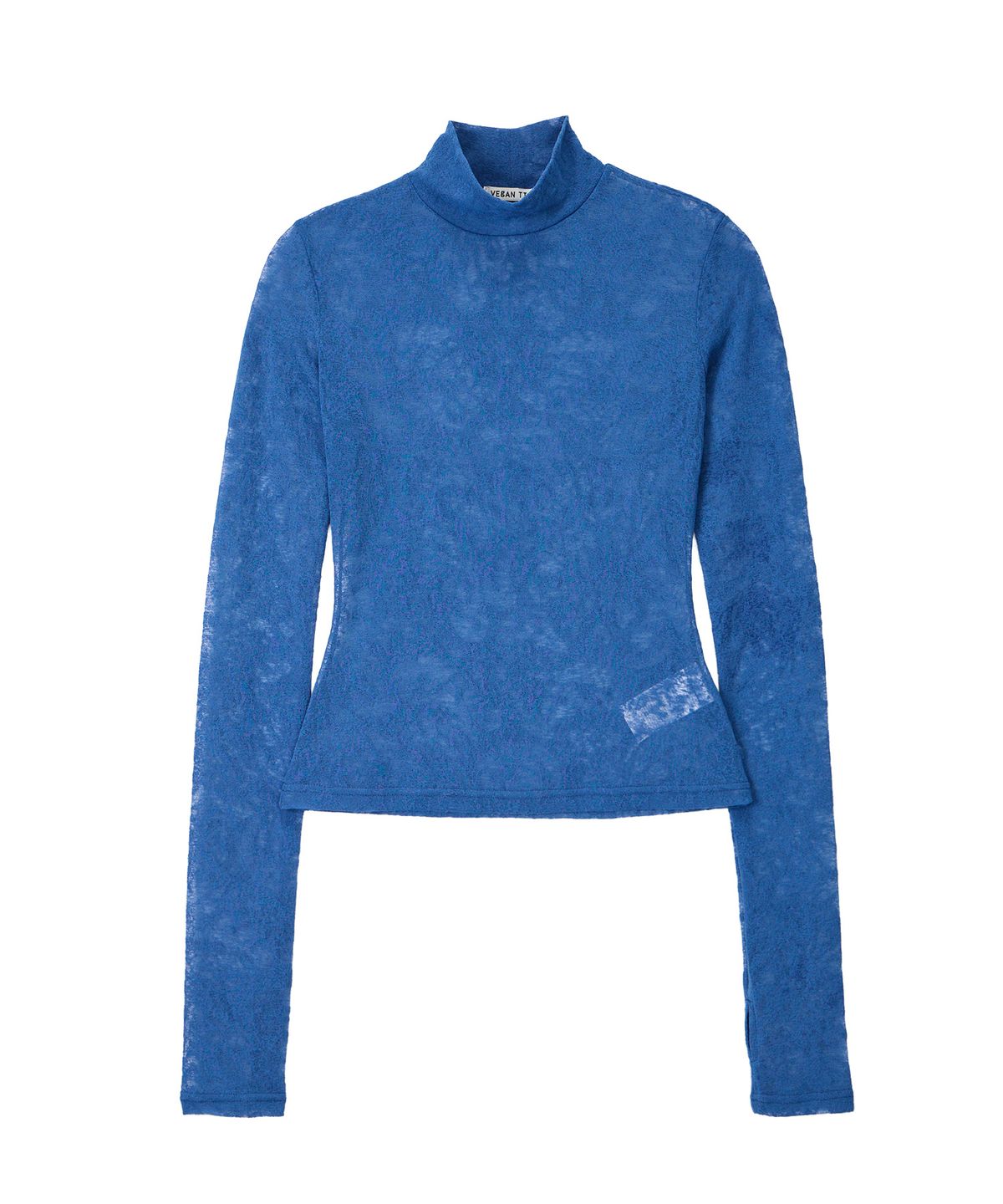 비건타이거(VEGAN TIGER) PAISLEY MOCKNECK TOP_BLUE