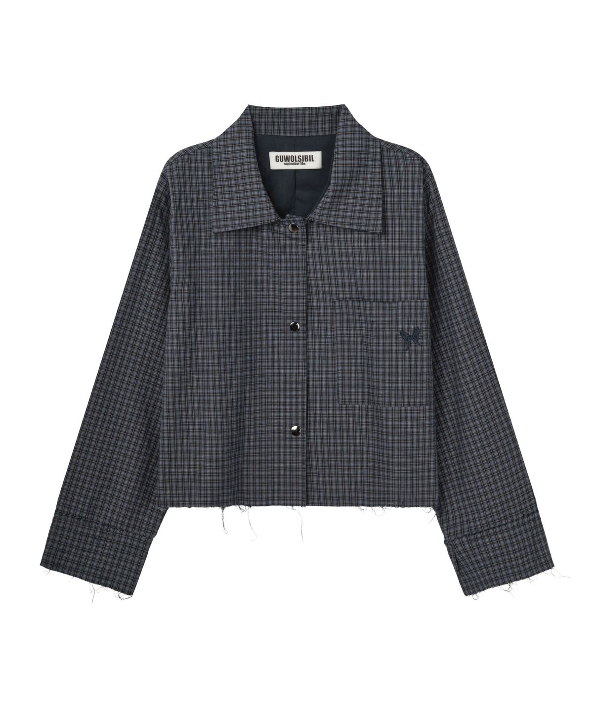 구월십일(GUWOLSIBIL) Check Crop Jacket