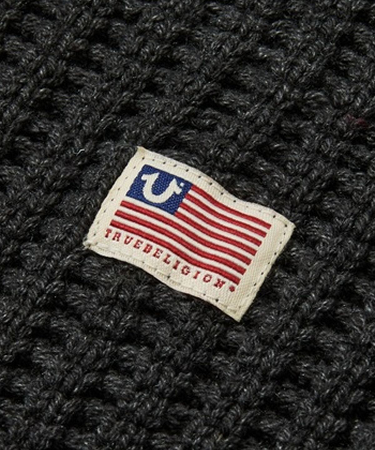 트루릴리젼(TRUERELIGION) Recoil Panel Knit Zip-up - CHARCOAL