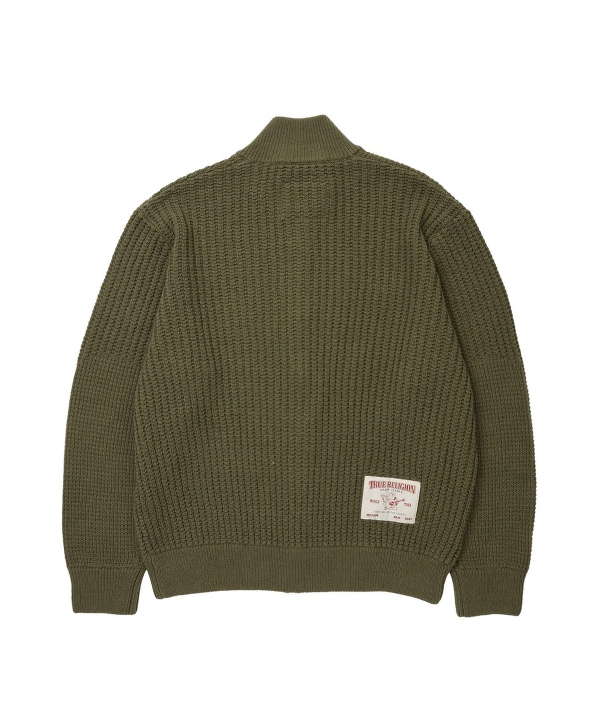 트루릴리젼(TRUERELIGION) Recoil Panel Knit Zip-up - KHAKI