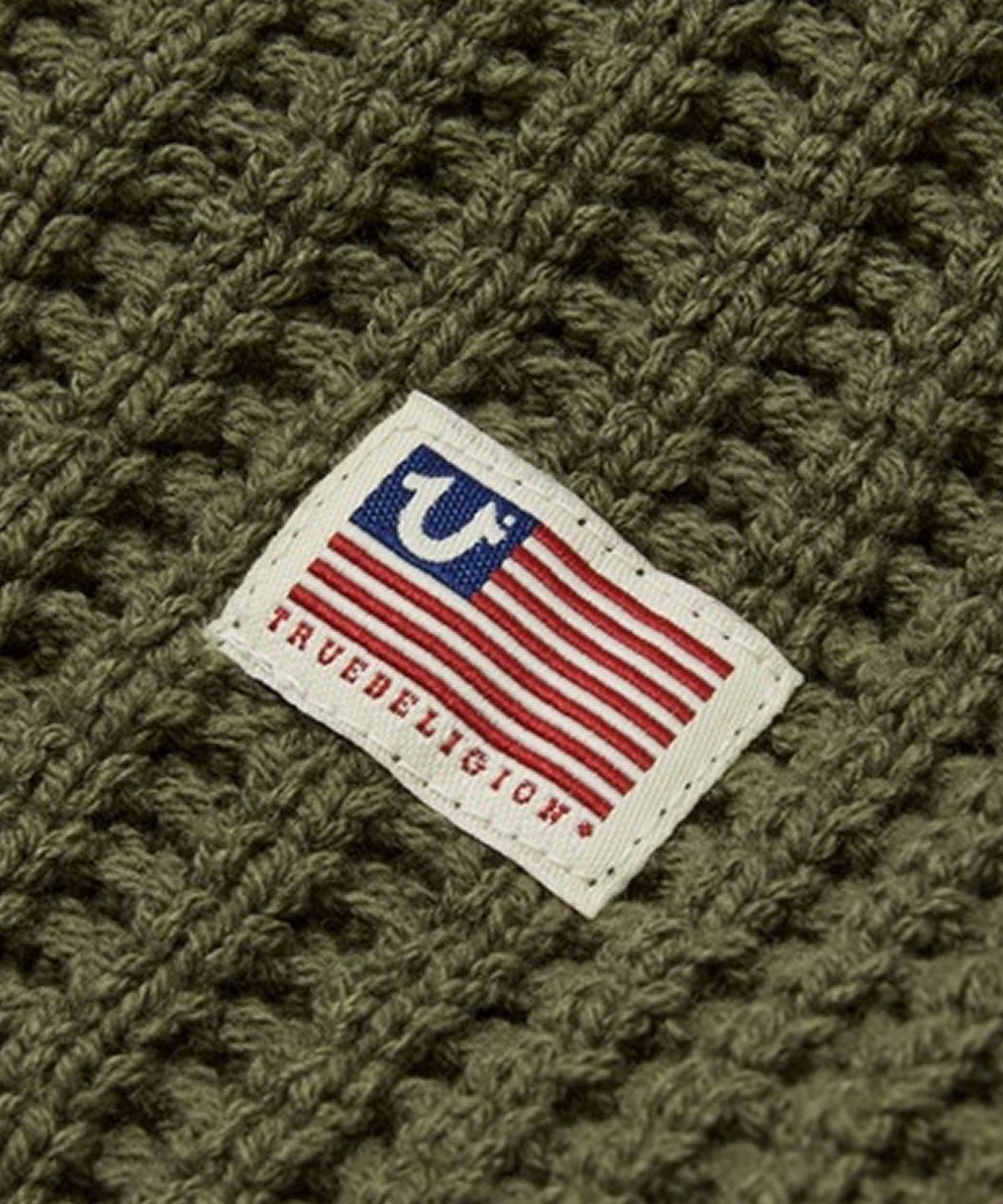 트루릴리젼(TRUERELIGION) Recoil Panel Knit Zip-up - KHAKI