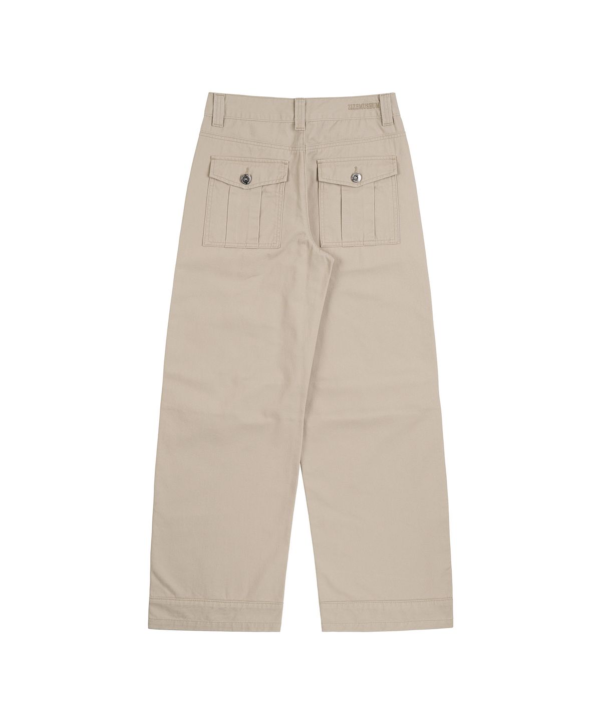 지제뮤지엄(ZIZEMUSEUM) VINTAGE SEMI-WIDE COTTON PANTS (BEIGE)