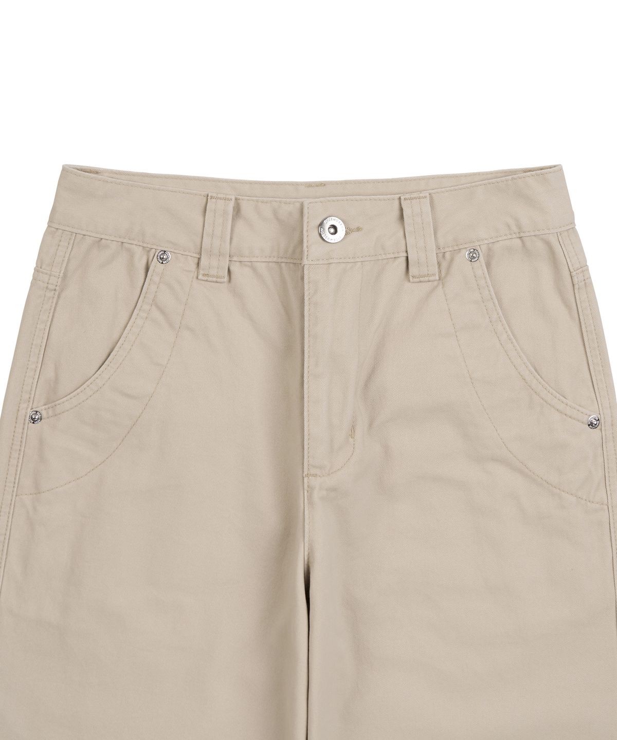 지제뮤지엄(ZIZEMUSEUM) VINTAGE SEMI-WIDE COTTON PANTS (BEIGE)