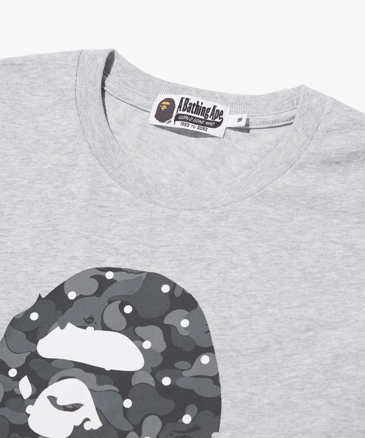 베이프(BAPE) KOREA EXCLUSIVE 도트 콜리지 릴렉스드 핏 롱슬리브 티셔츠(M) BLACK