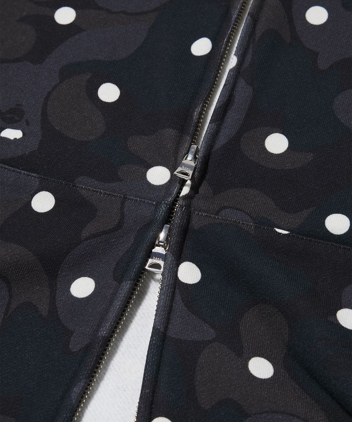 베이프(BAPE) KOREA EXCLUSIVE ABC 도트 샤크 풀 집 후드(M) BLACK