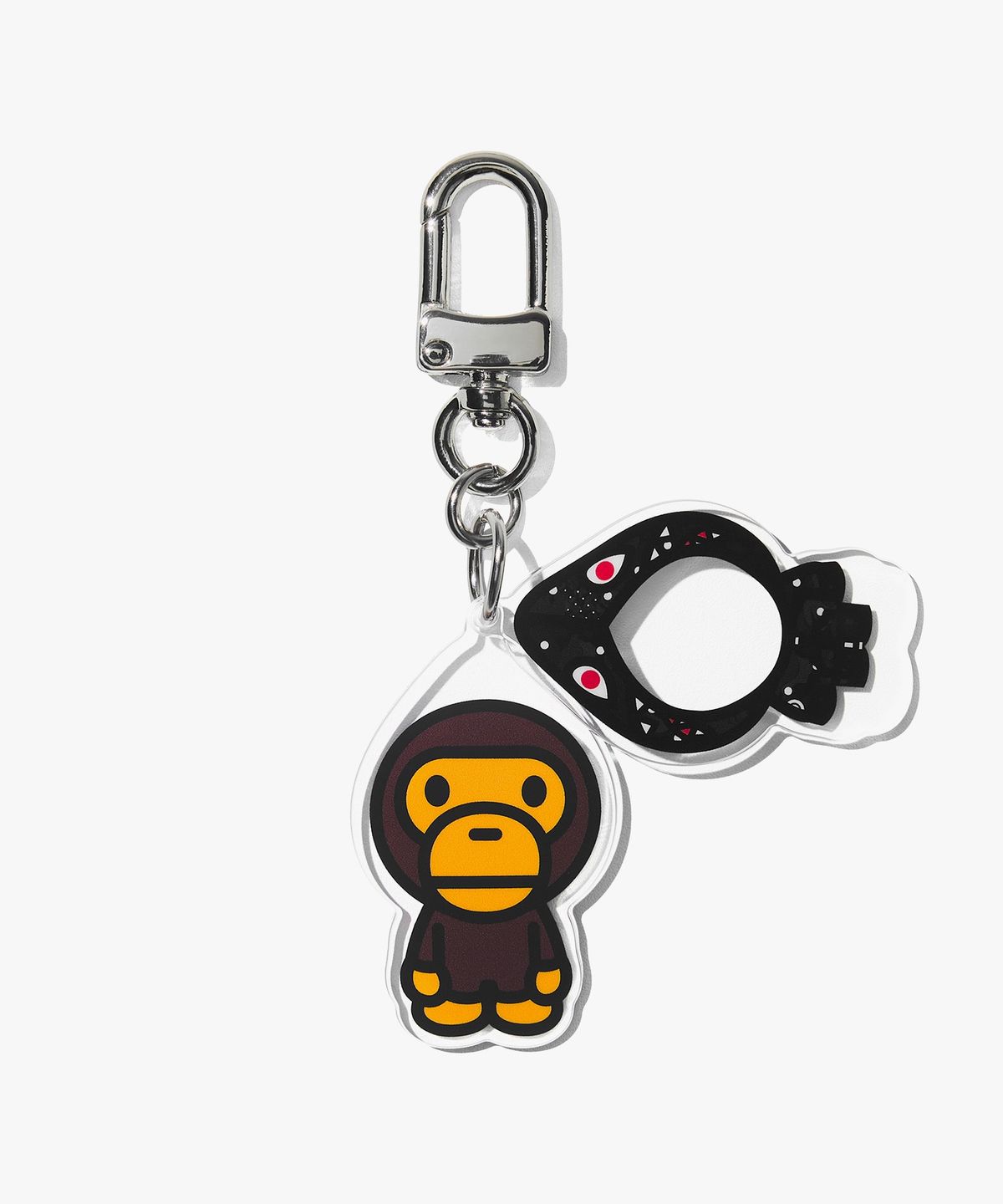 베이프(BAPE) KOREA EXCLUSIVE 도트 콜리지 키체인 BLACK