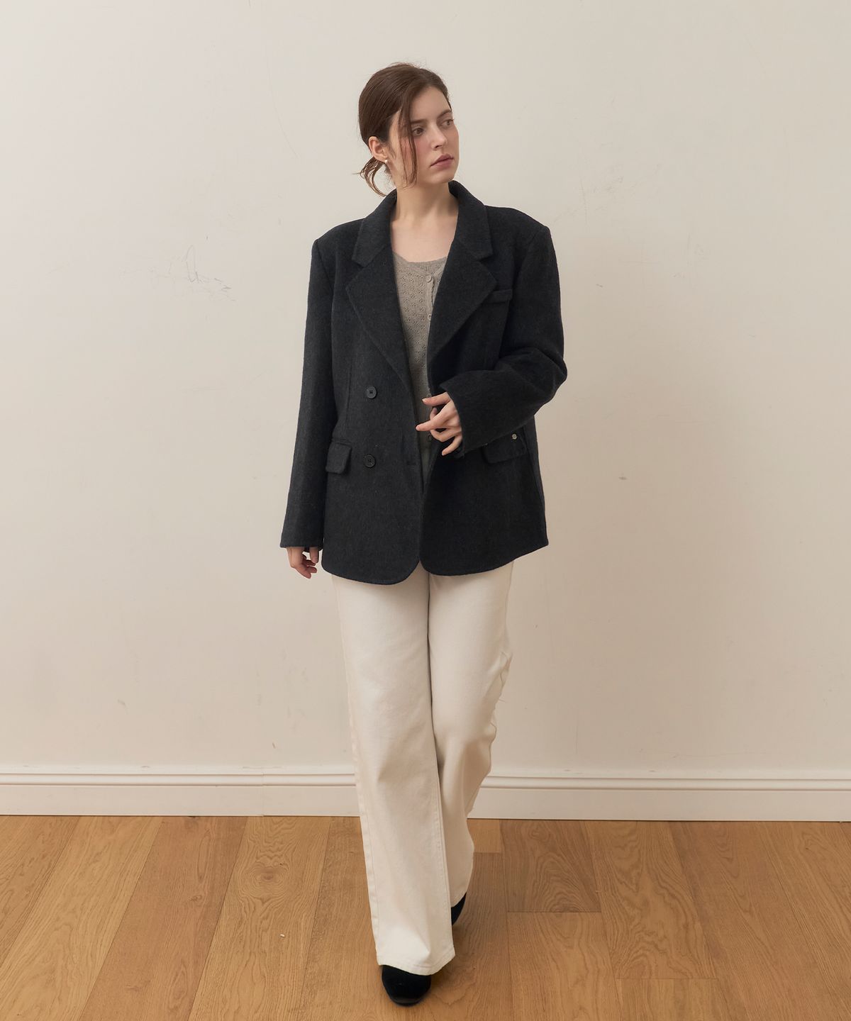 메종르하르(MAISONLEHAR) 아델린 루즈핏 코트 1color