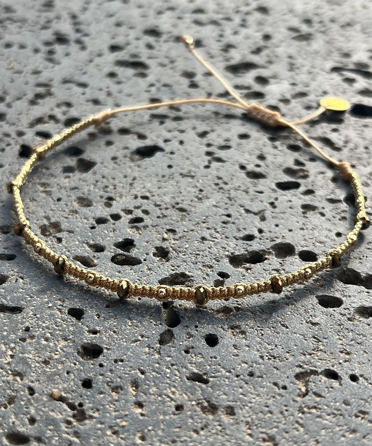 림바(RIMBA) [Leju] Handmade Stonesand Bracelet - Hematite