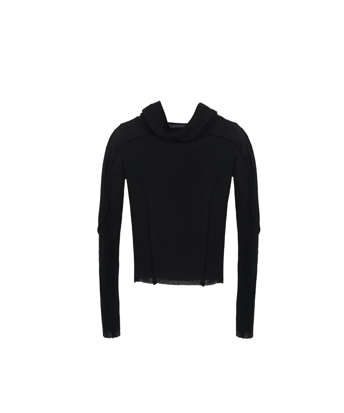 도그마 엑스(DOGMA EHKS) SHEER HOODIE TOP BLACK