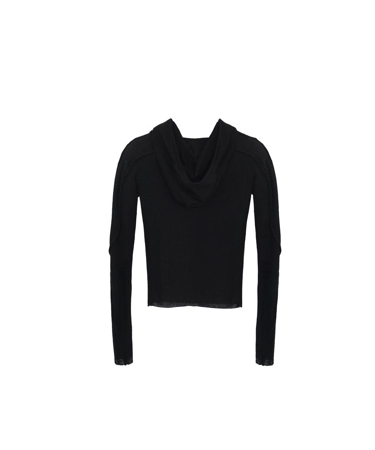 도그마 엑스(DOGMA EHKS) SHEER HOODIE TOP BLACK