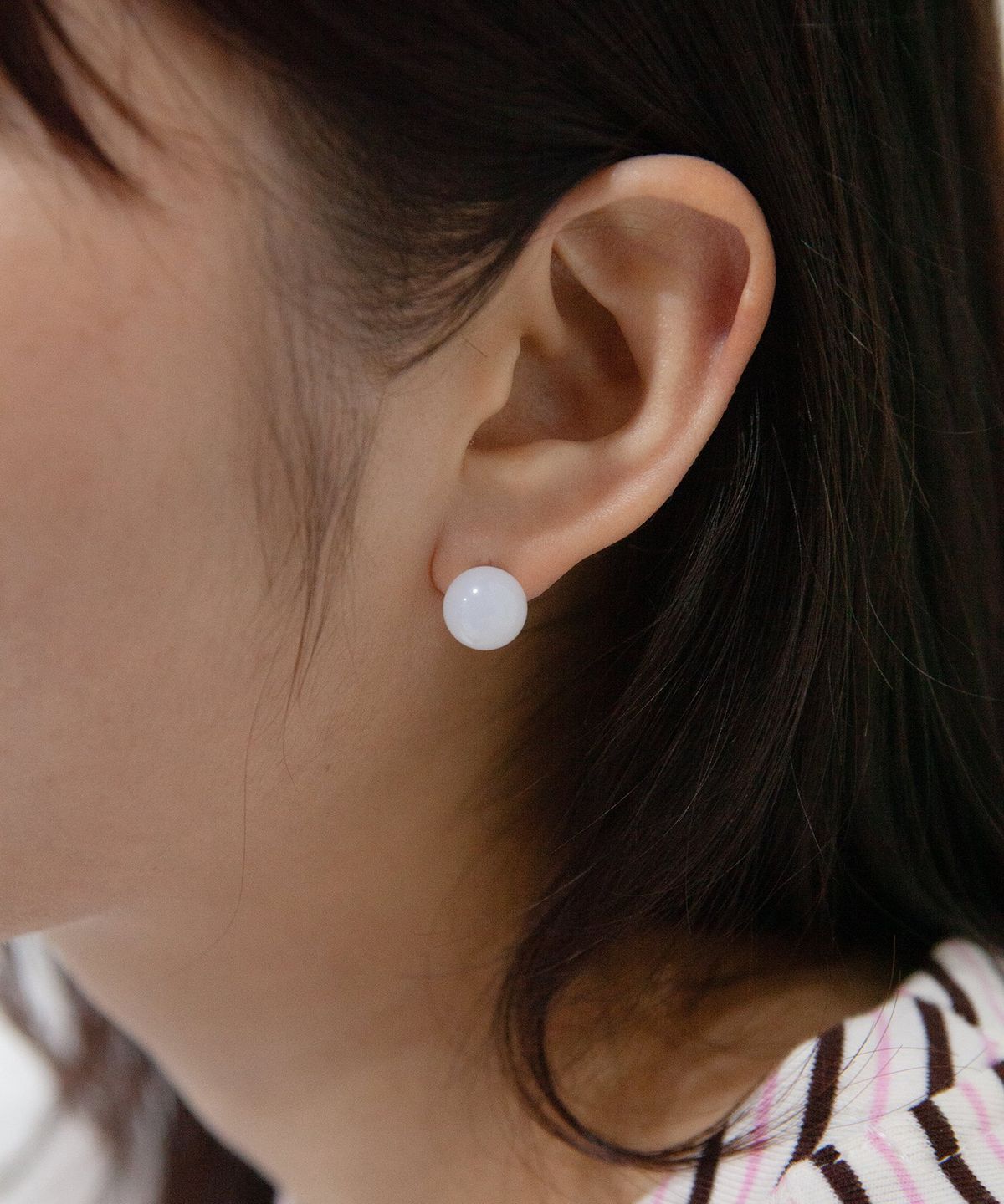 지지(GEEGEE) agate gemstone earring