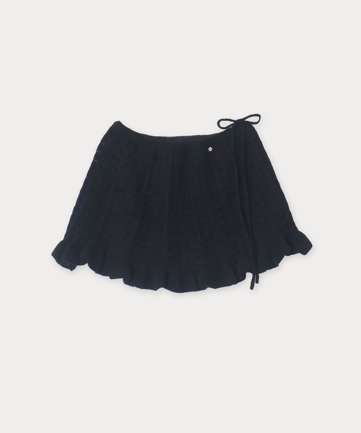 메종르하르(MAISONLEHAR) 프린지 레이어드 니트 스커트 3color