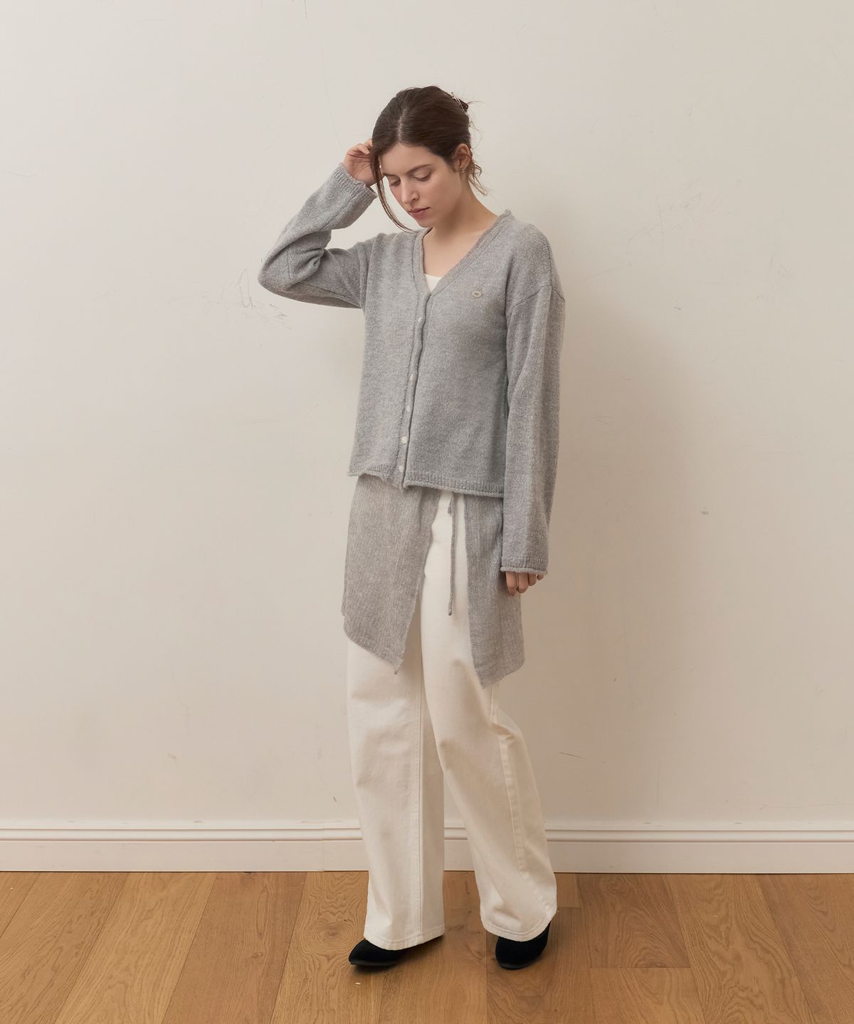 메종르하르(MAISONLEHAR) 카디널 니트 SET (가디건+랩스커트) 3color