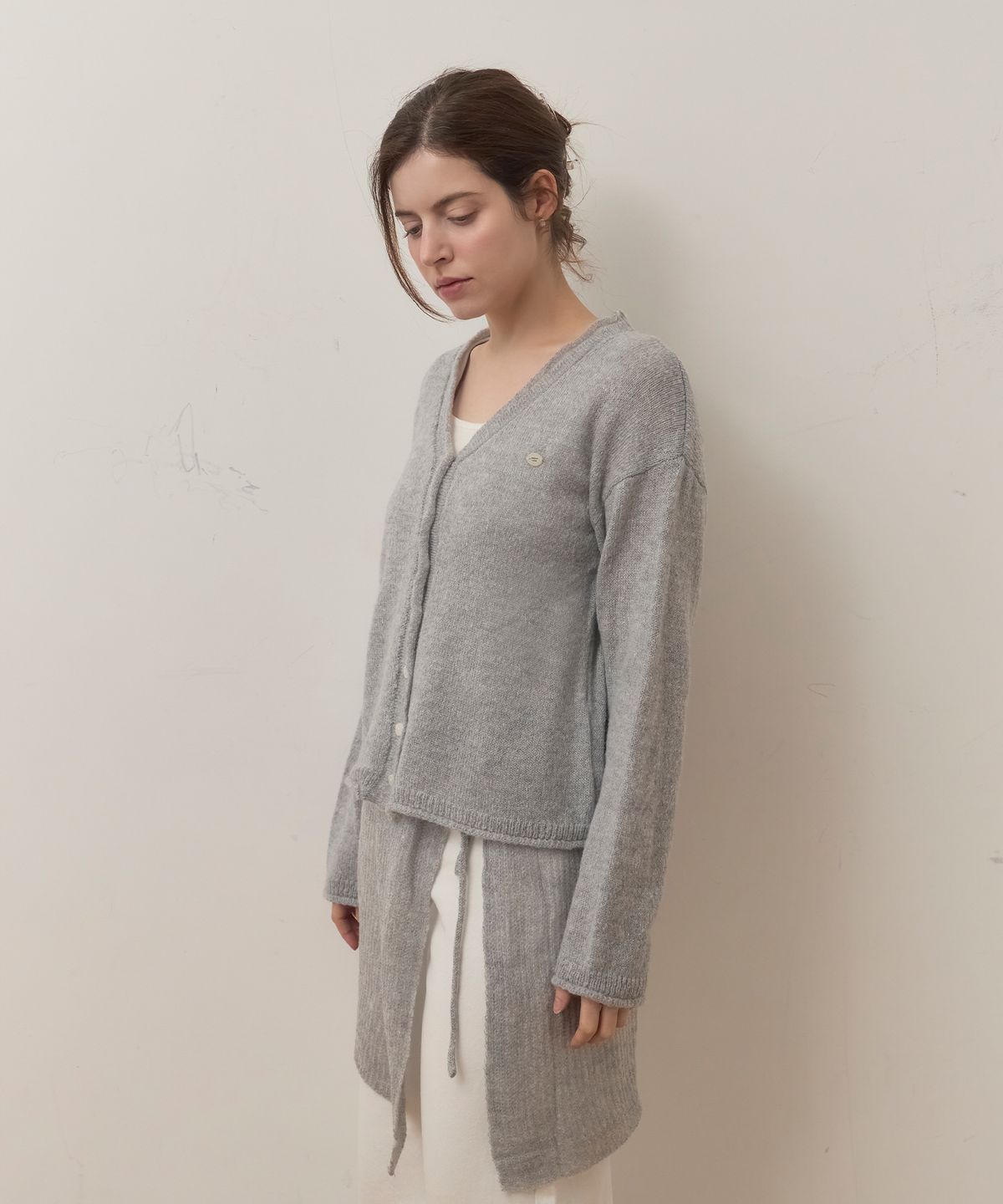 메종르하르(MAISONLEHAR) 카디널 니트 SET (가디건+랩스커트) 3color