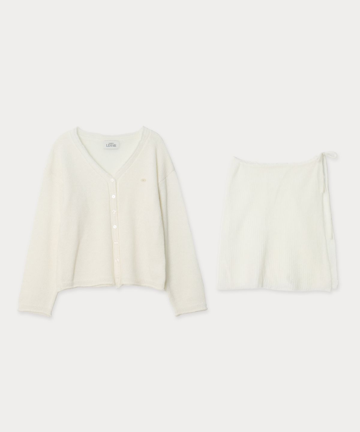 메종르하르(MAISONLEHAR) 카디널 니트 SET (가디건+랩스커트) 3color