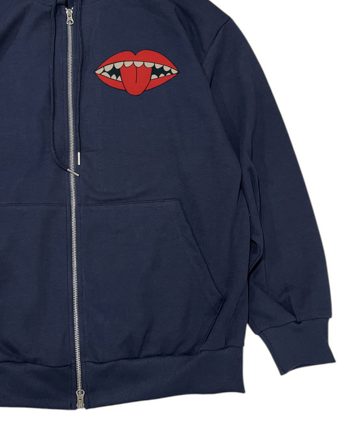 스케이터락(SK8ER ROCK) Riot Lips Sweat Zip Hoodie (navy)