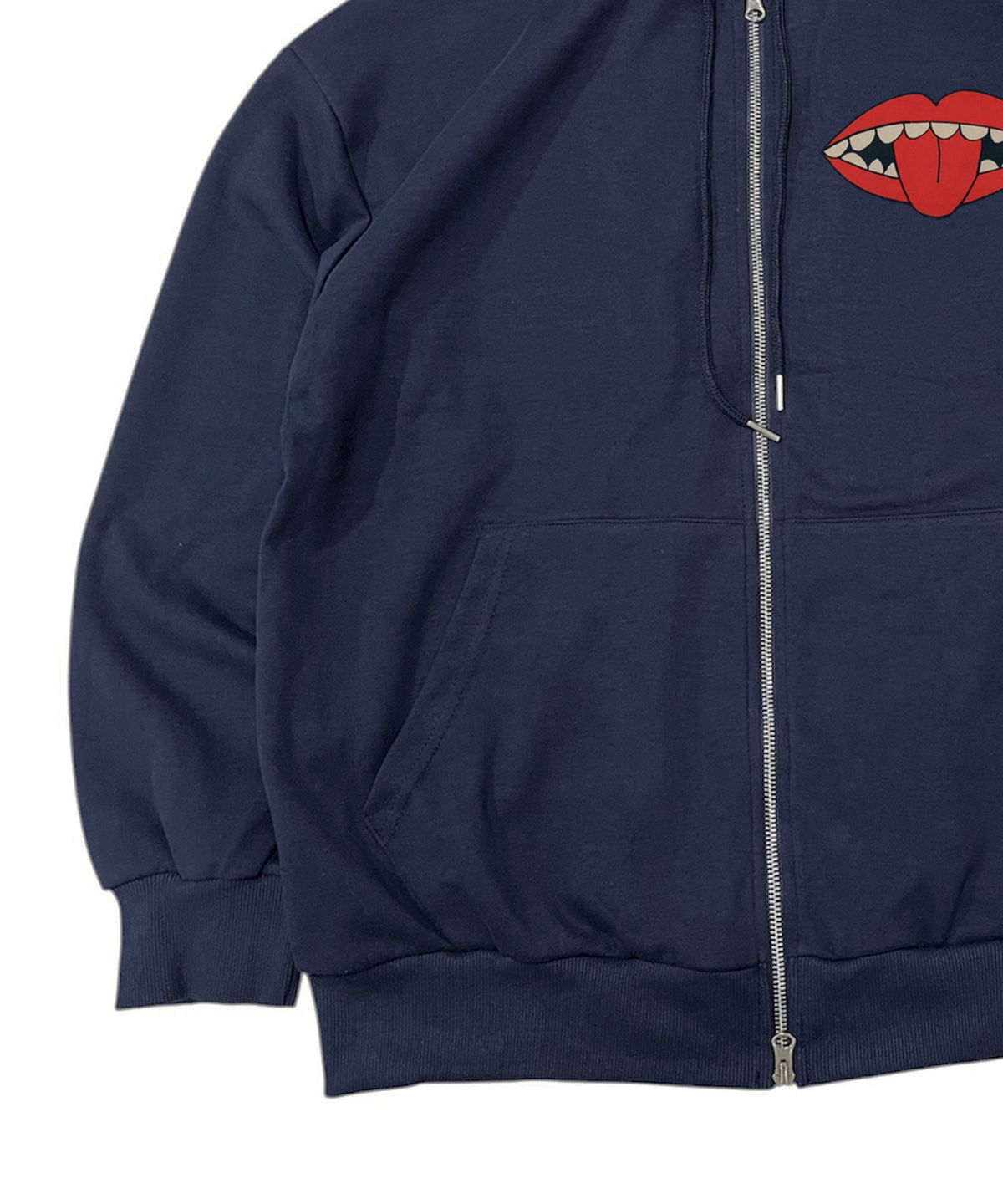 스케이터락(SK8ER ROCK) Riot Lips Sweat Zip Hoodie (navy)