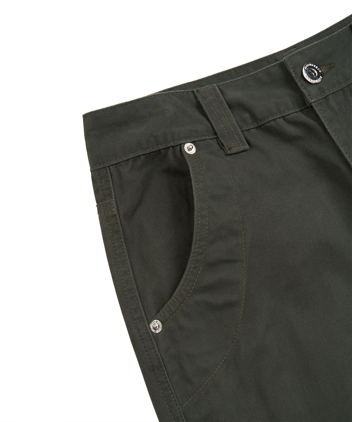 지제뮤지엄(ZIZEMUSEUM) VINTAGE SEMI-WIDE COTTON PANTS (KHAKI GRAY)