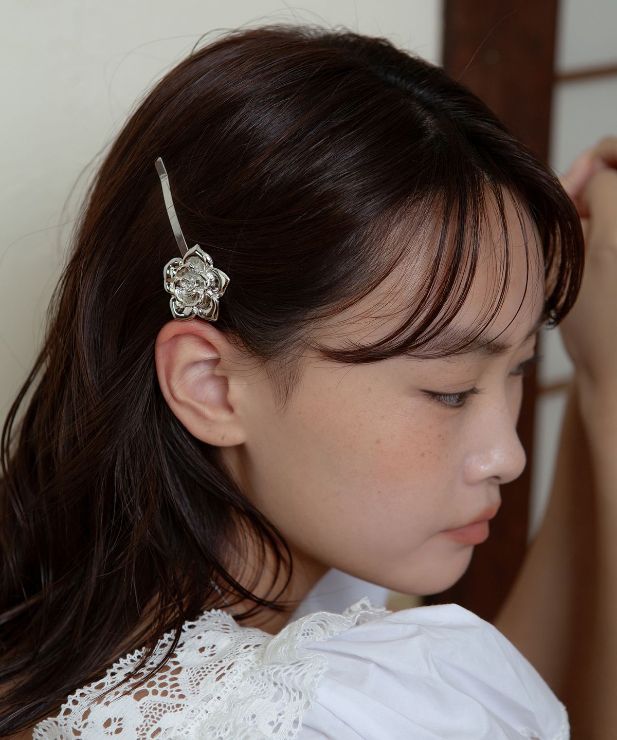 지지(GEEGEE) bloom rose hair pin