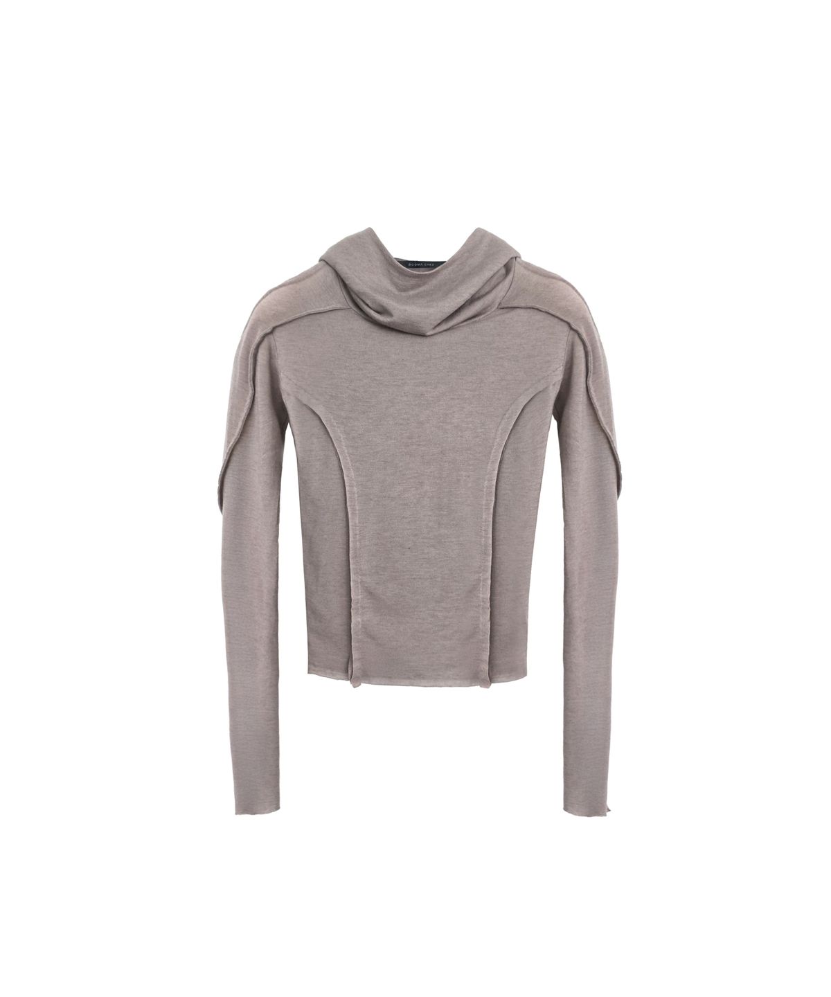도그마 엑스(DOGMA EHKS) SHEER HOODIE TOP GREYPINK