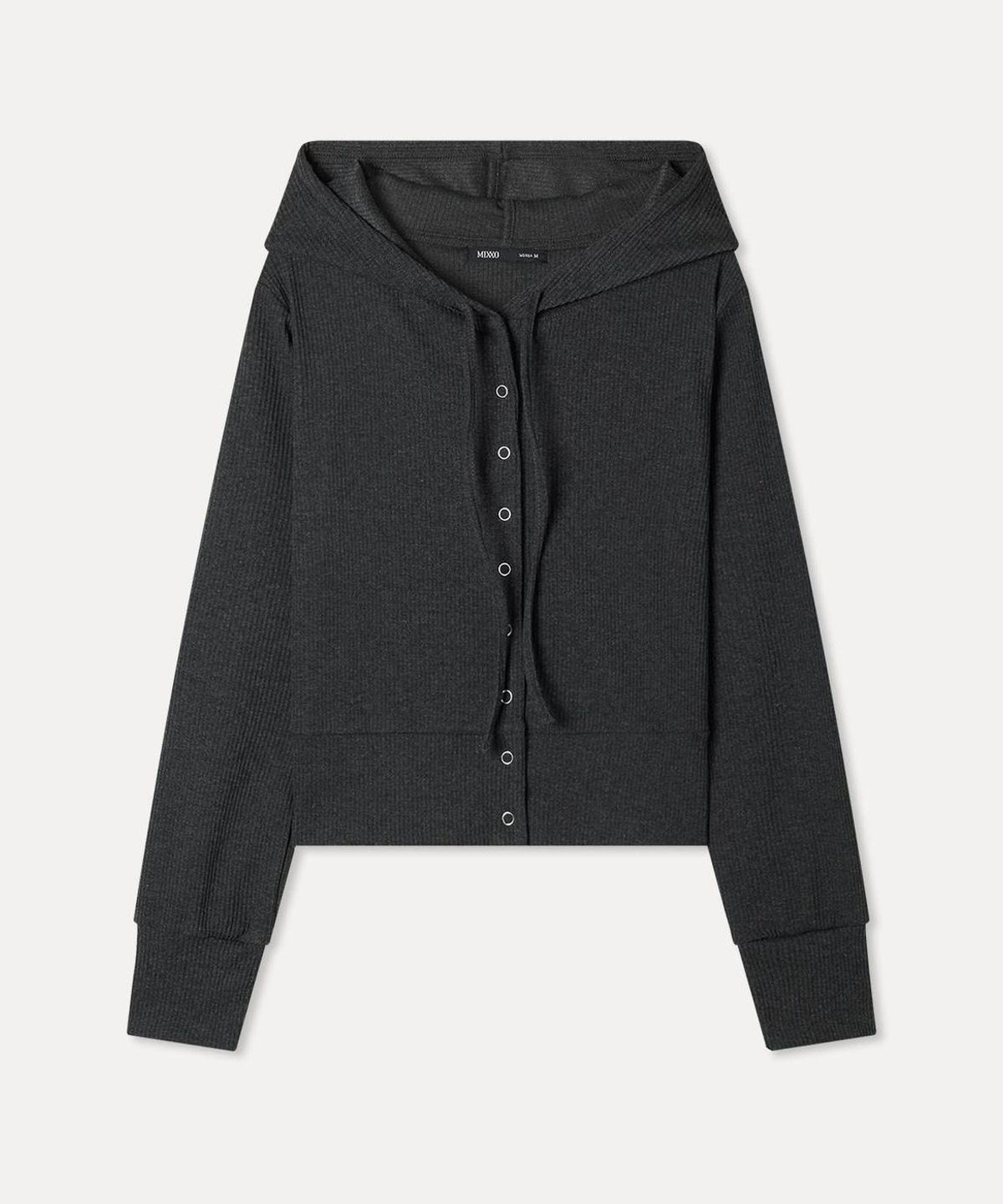 미쏘(MIXXO) 골지 후드 티셔츠_MIWLWGT04A
