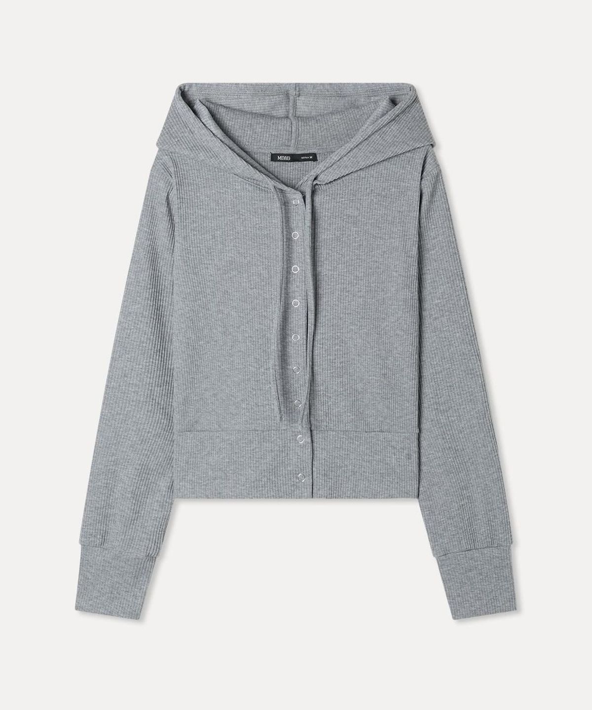 미쏘(MIXXO) 골지 후드 티셔츠_MIWLWGT04A