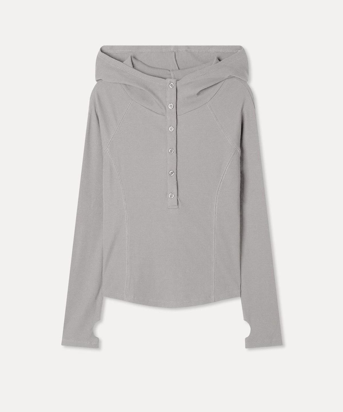 미쏘(MIXXO) 버튼업 후드 티셔츠_MIWLWGT24A