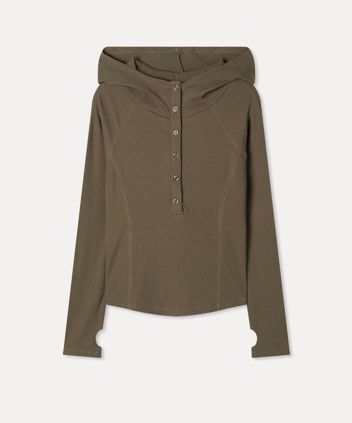 미쏘(MIXXO) 버튼업 후드 티셔츠_MIWLWGT24A