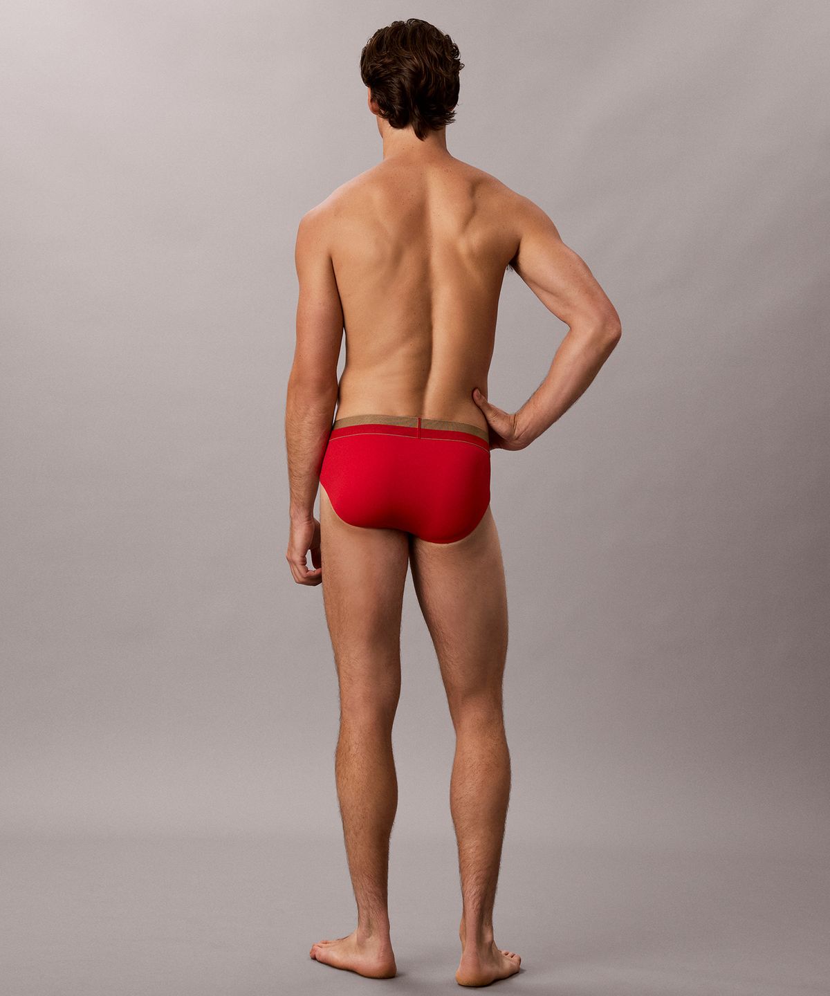 캘빈클라인 언더웨어(CALVIN KLEIN UNDERWEAR) 남성 브러시드 마이크로파이버 스트레치 힙브리프_NB4675N5B