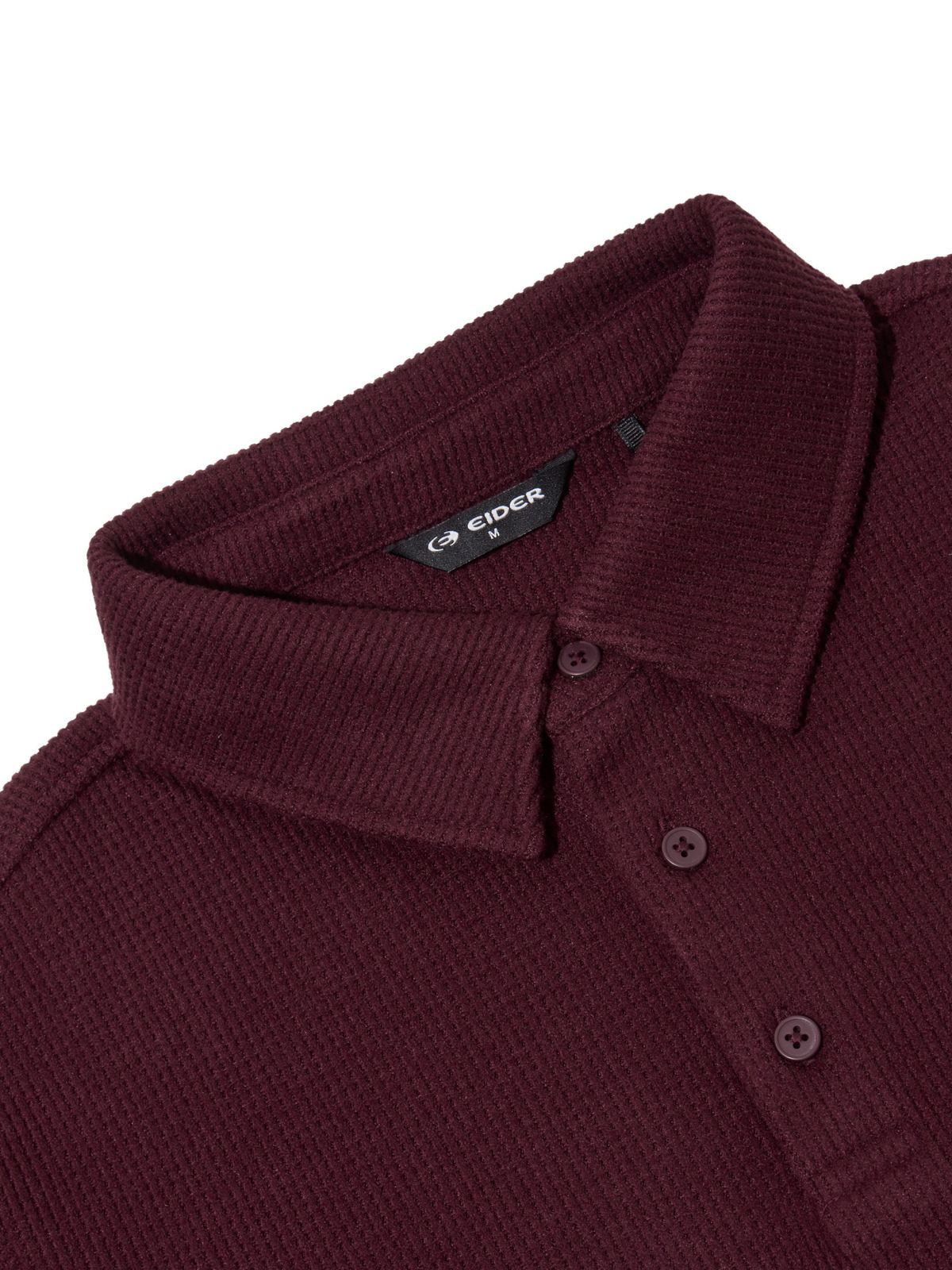 아이더(EIDER) L.GAUGE (로우게이지)  남성 긴팔 폴로 티셔츠_Burgundy_DMW26255R9