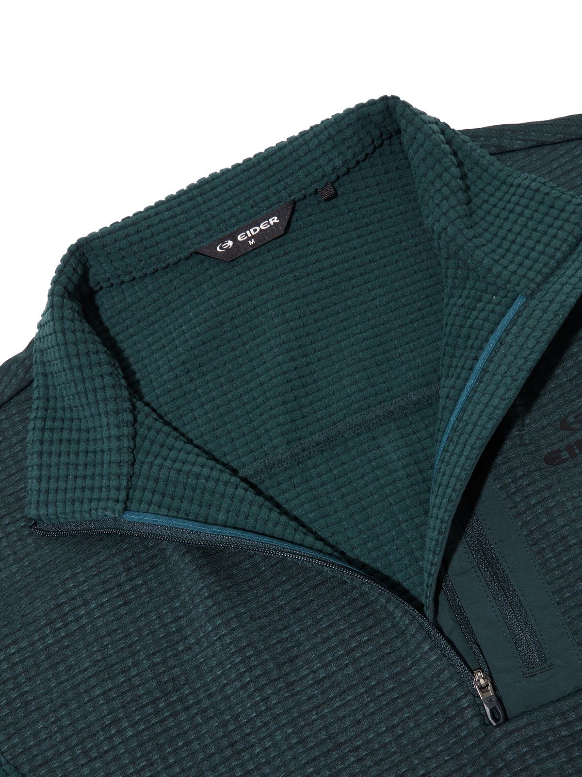 아이더(EIDER) AERO WAVE (에어로 웨이브) 남성 짚업 티셔츠_DEEP TEAL_DMW262054G