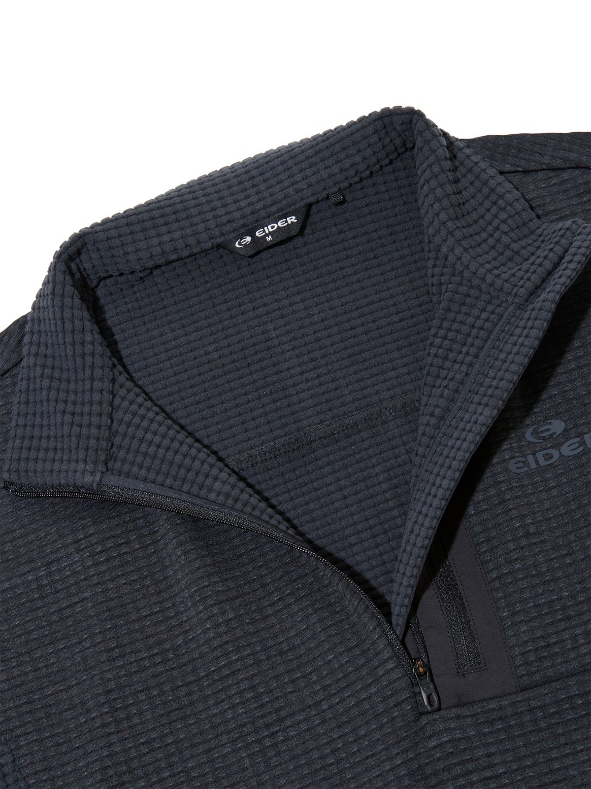 아이더(EIDER) AERO WAVE (에어로 웨이브) 남성 짚업 티셔츠_MELANGE CHARCOAL_DMW26205ZN