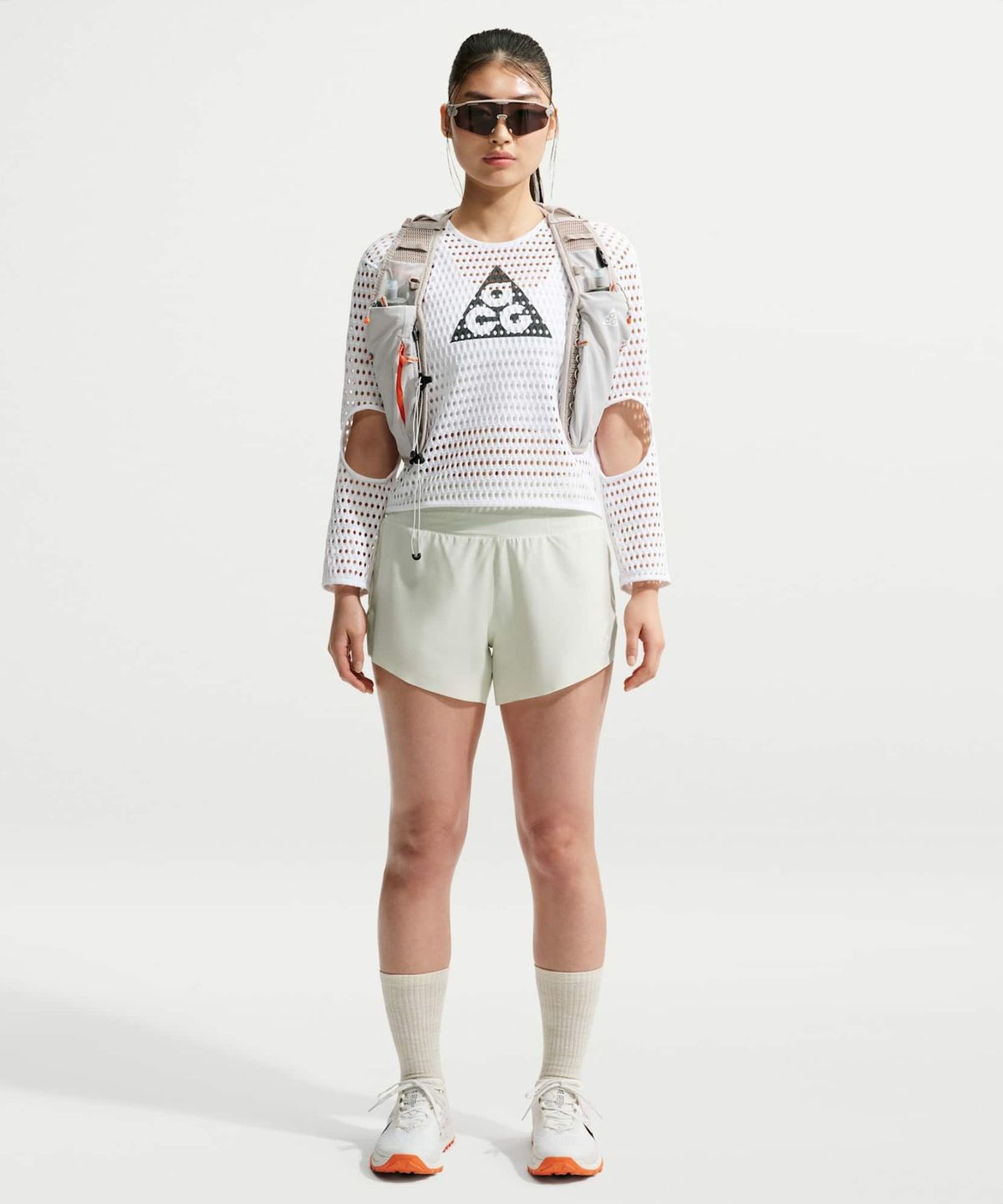 나이키(NIKE) ACG 래디컬 에어플로 NXT 드라이 핏 긴소매 트레일 러닝 탑 W - 화이트:앤트러사이트 / IQ5853-100