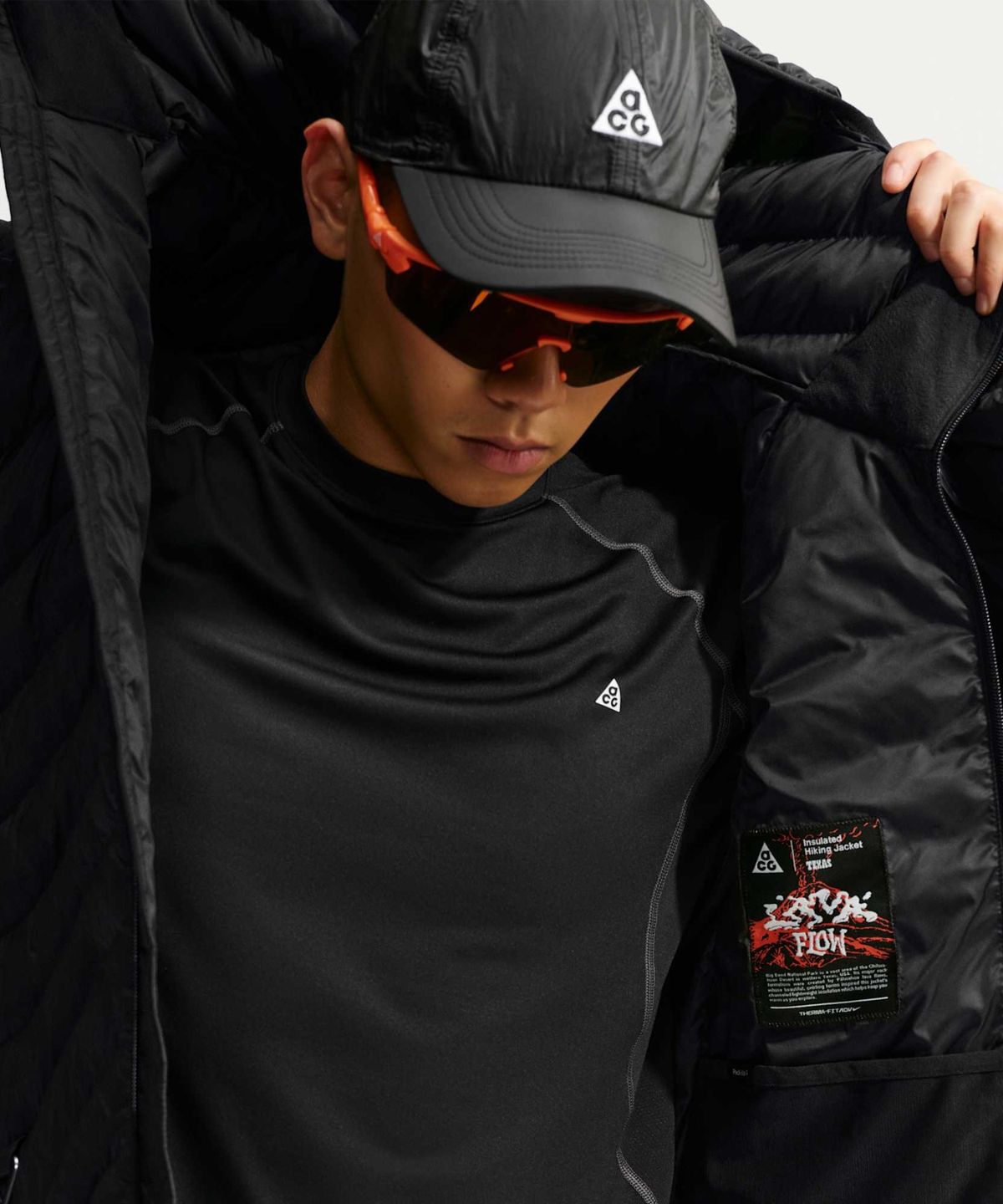 나이키(NIKE) ACG 라바 플로우 써마 핏 ADV 후드 재킷 M - 블랙:서밋 화이트 / IR2245-010