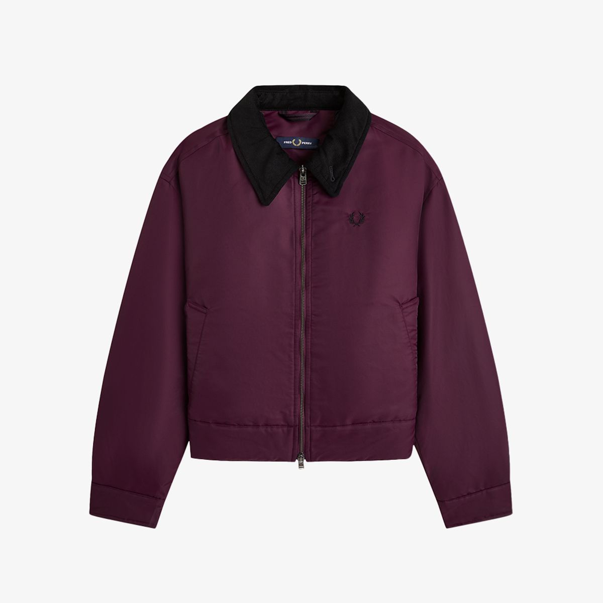 프레드페리(FRED PERRY) [Womens] 오버사이즈드 패디드 카반 재킷 - 플럼 AFPF2G33116-37C