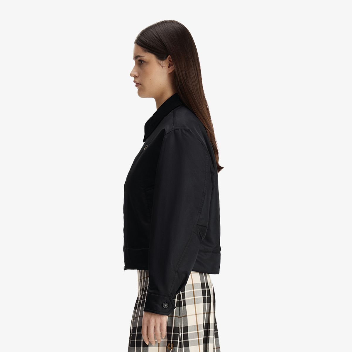 프레드페리(FRED PERRY) [Womens] 오버사이즈드 패디드 카반 재킷 - 블랙 AFPF2G33116-102
