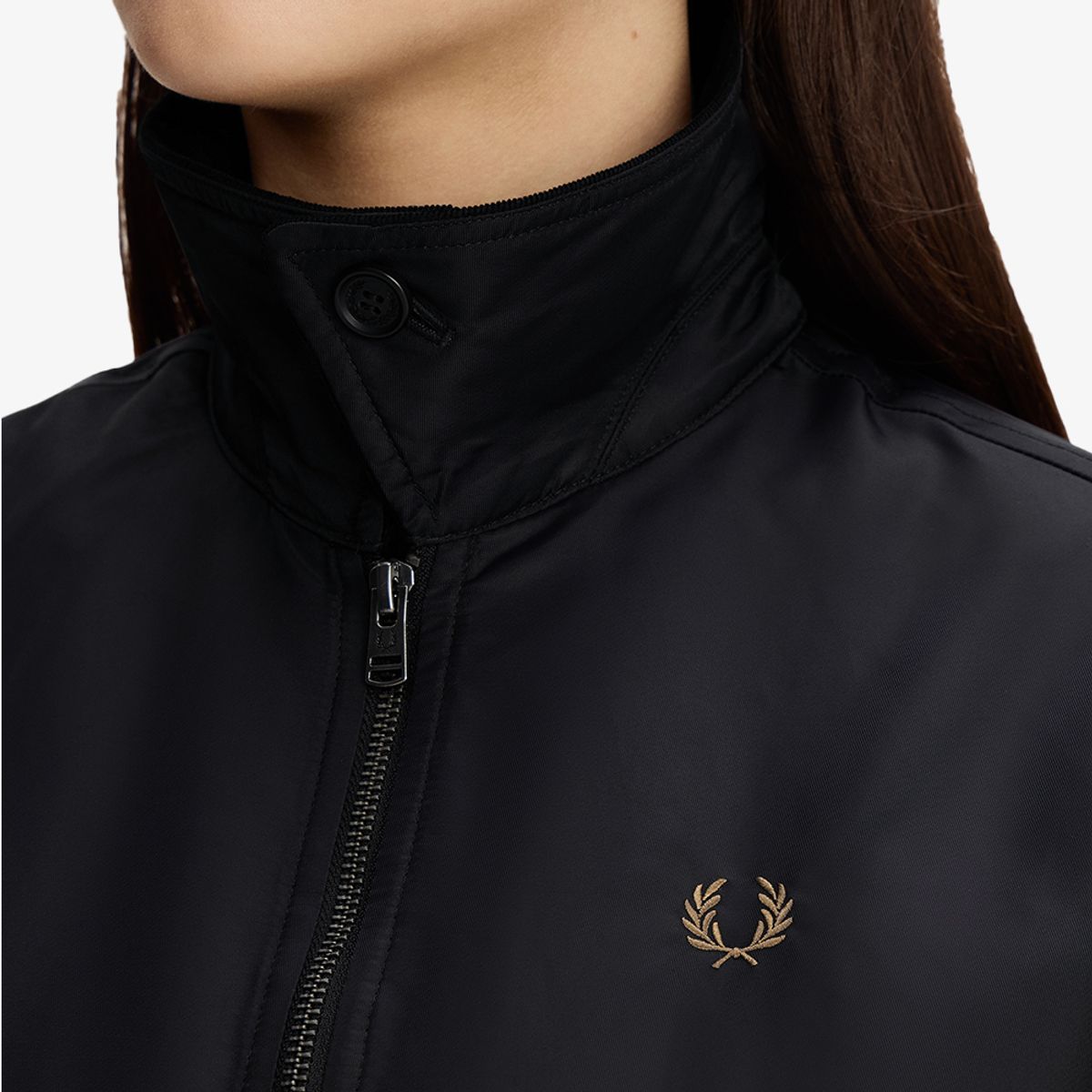 프레드페리(FRED PERRY) [Womens] 오버사이즈드 패디드 카반 재킷 - 블랙 AFPF2G33116-102
