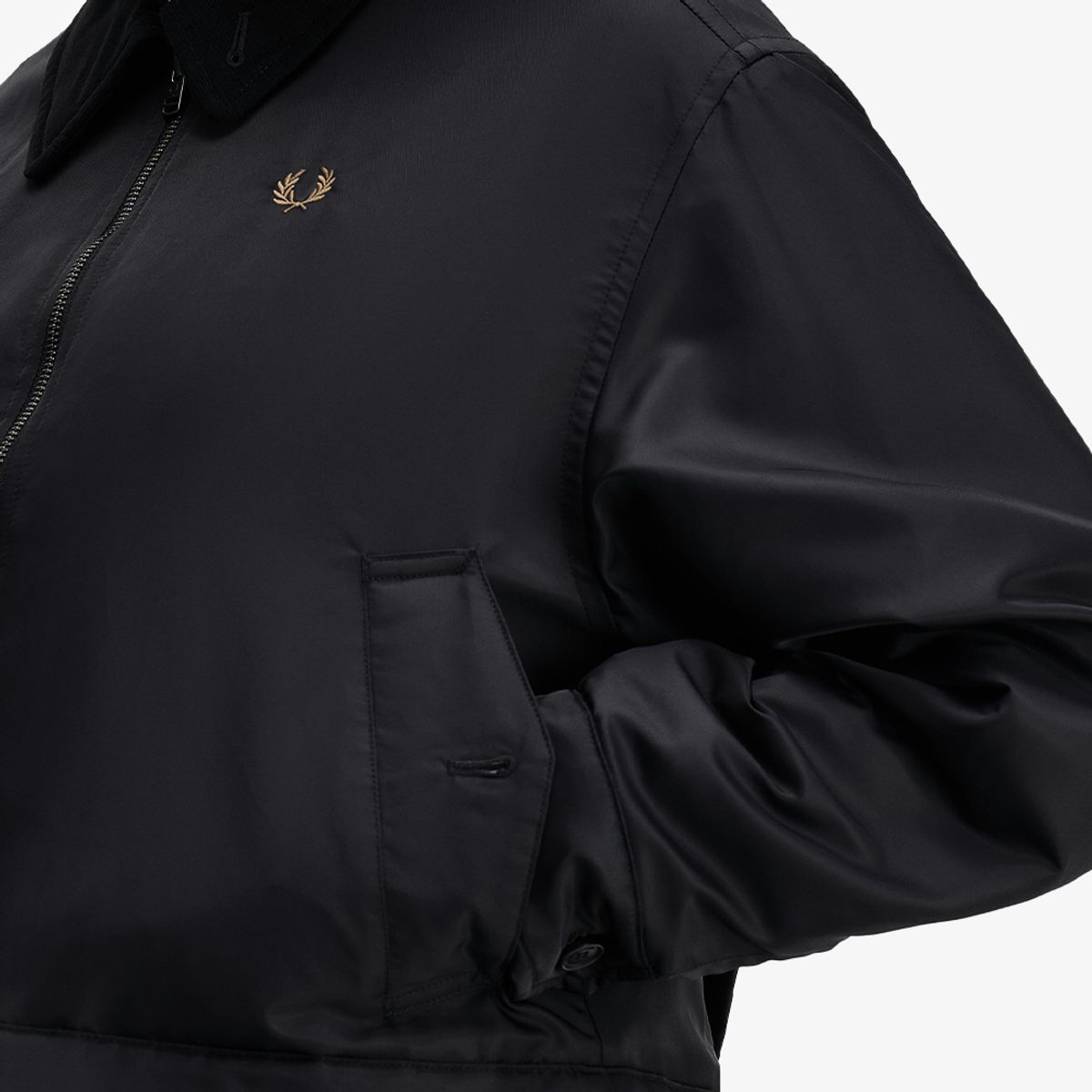 프레드페리(FRED PERRY) [Womens] 오버사이즈드 패디드 카반 재킷 - 블랙 AFPF2G33116-102