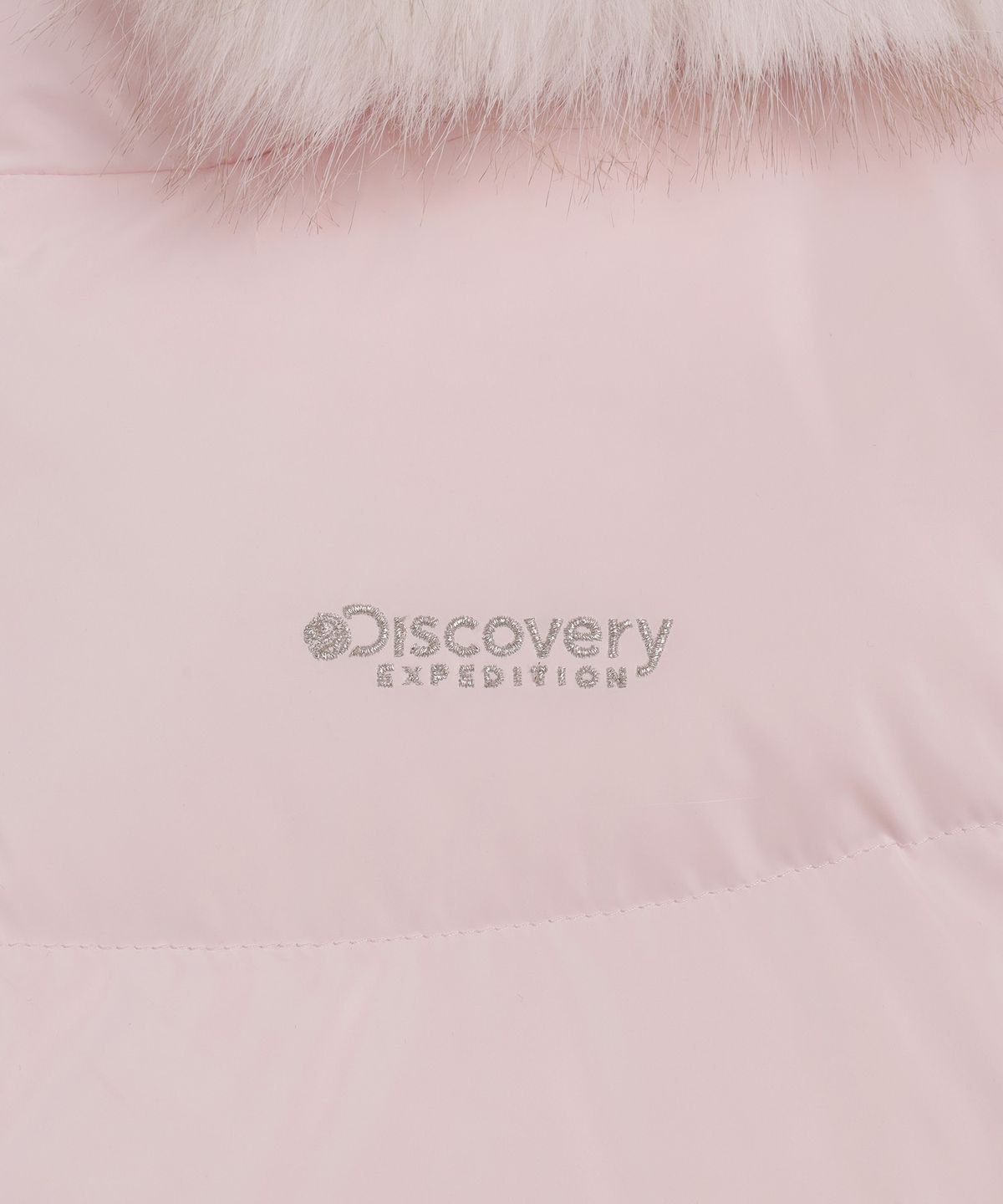 디스커버리 키즈(DISCOVERY KIDS) 여아 샤일로 퍼 글로시 다운 숏패딩 (L/PINK)