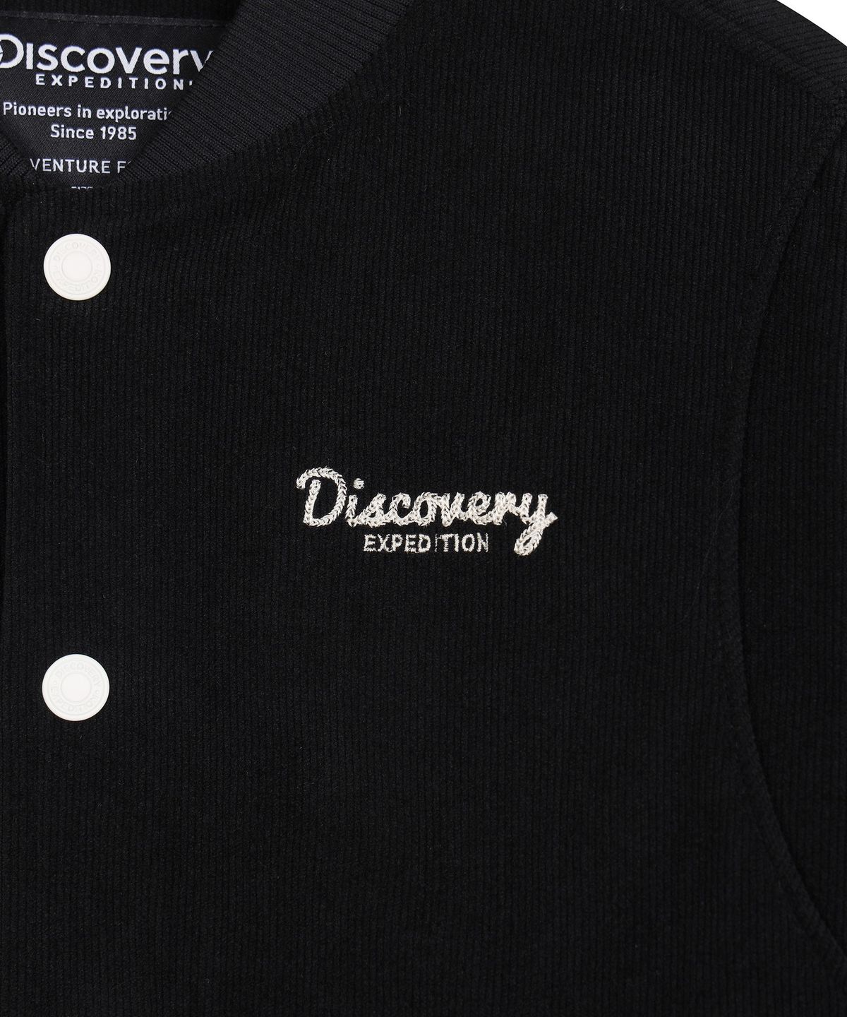 디스커버리 키즈(DISCOVERY KIDS) 키즈 브레비 코듀로이 다운 숏패딩 (BLACK)