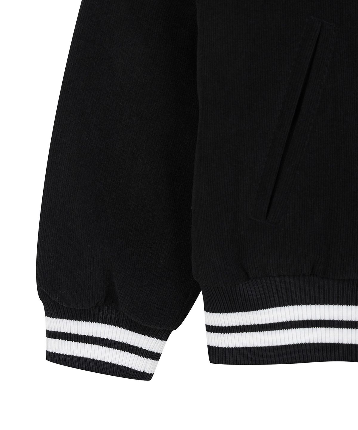 디스커버리 키즈(DISCOVERY KIDS) 키즈 브레비 코듀로이 다운 숏패딩 (BLACK)