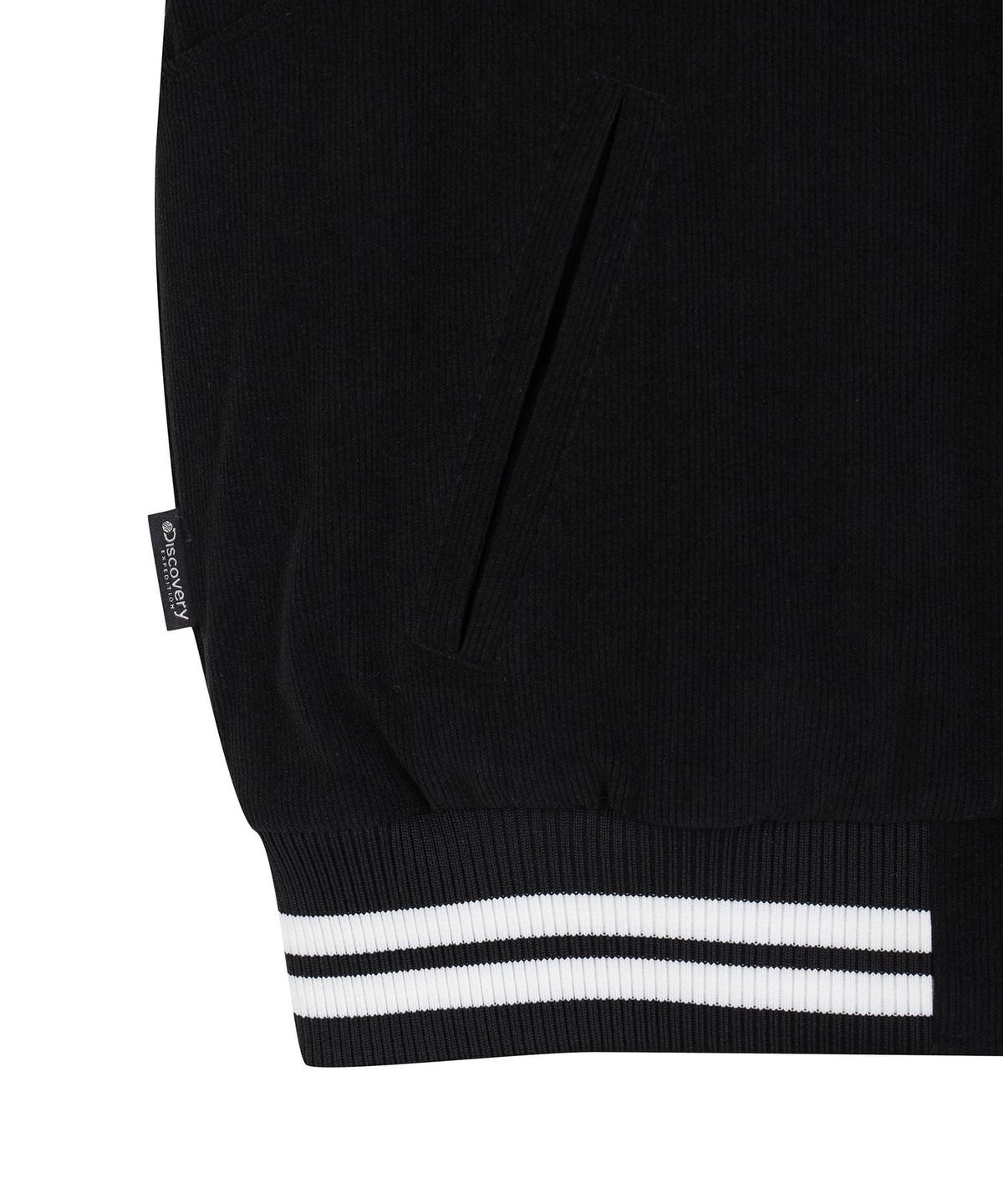 디스커버리 키즈(DISCOVERY KIDS) 키즈 브레비 코듀로이 다운 숏패딩 (BLACK)