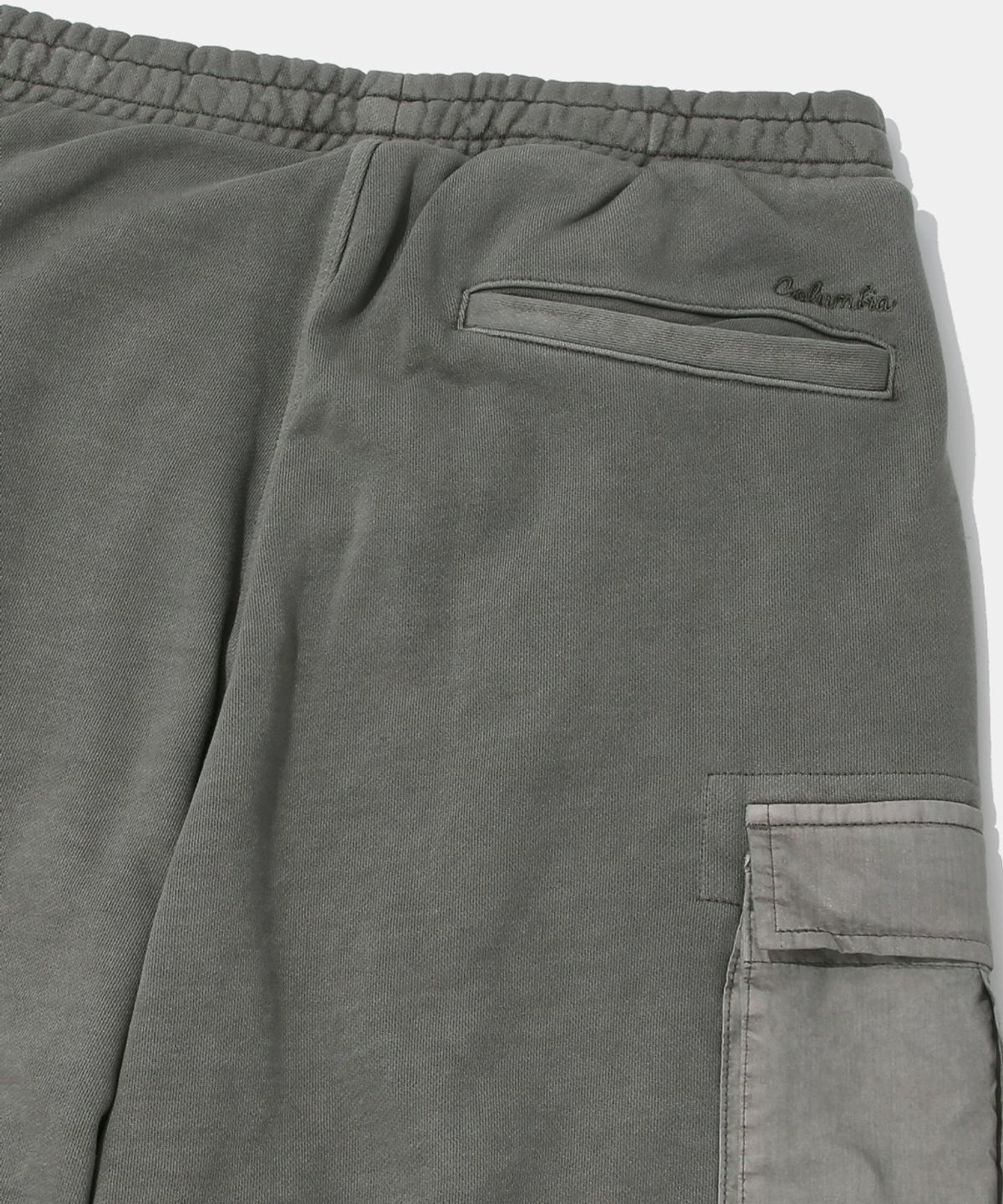 컬럼비아 유니버시티(COLUMBIA UNIVERSITY) UTILITY POCKET DYED FLEECE WIDE SWEATPANTS_KHAKI