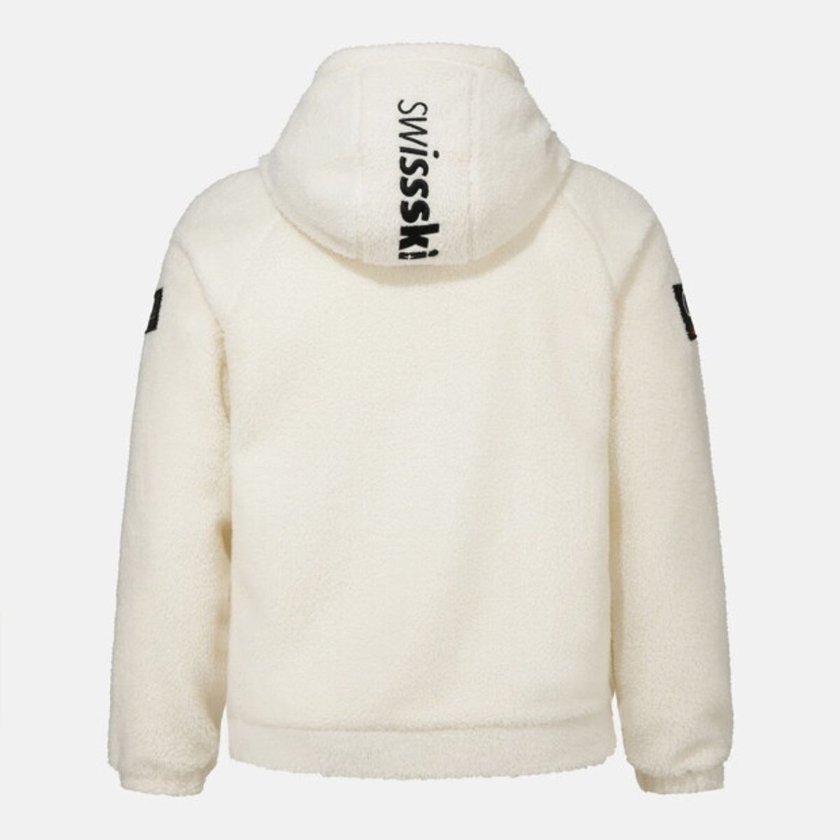 데상트(DESCENTE) 스위스 스키 팀그래픽 셰르파 플리스 자켓 아이보리 SR423SKTO3