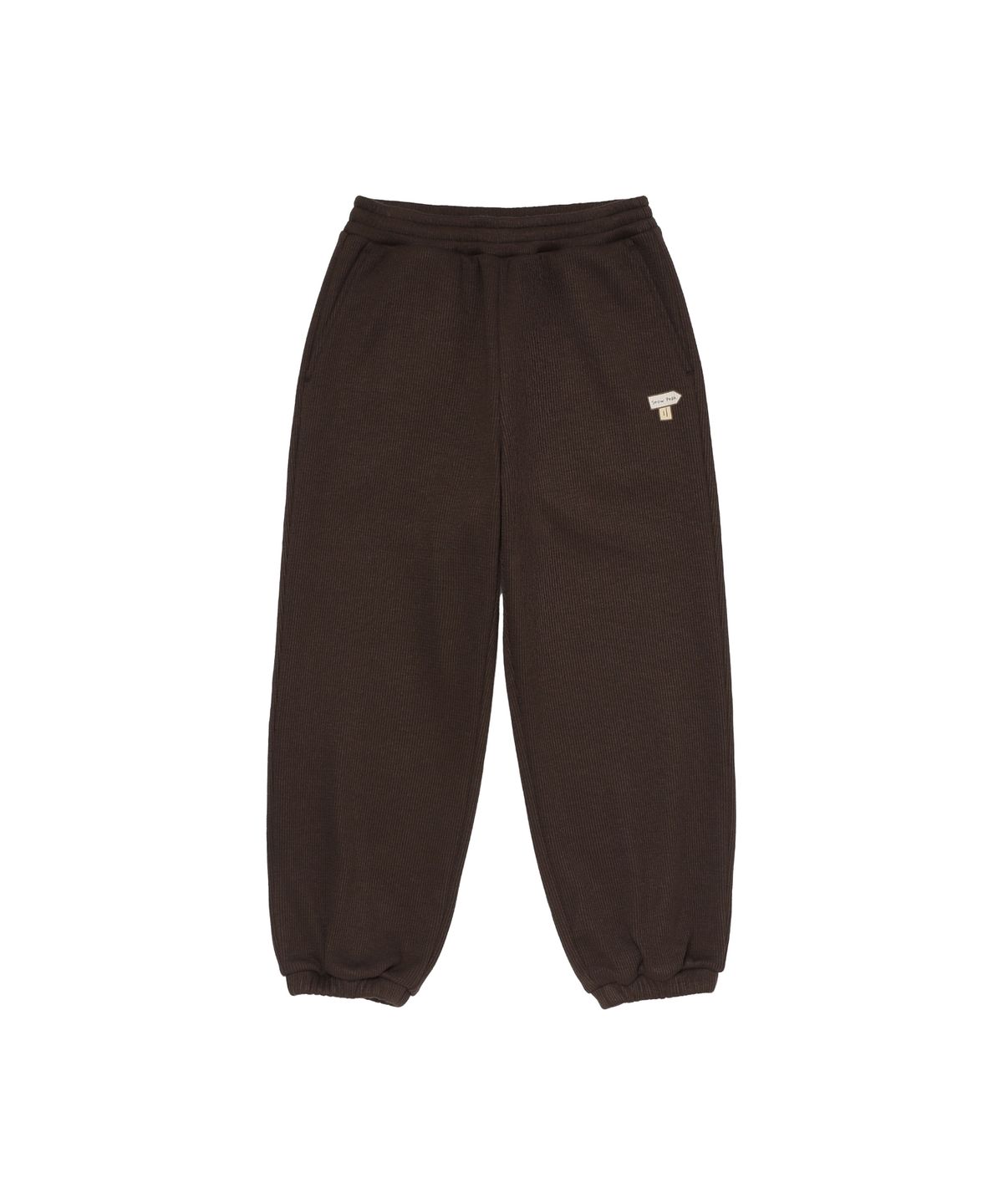 스노우피크 어패럴 키즈(SNOWPEAK APPAREL KIDS) 키즈 골지 니트 팬츠 (S26WKFFP80) Choco Brown