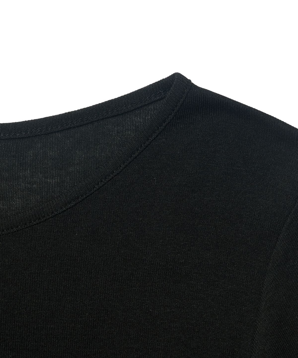 서울어패럴(SEOUL APPAREL) 센슈얼 슬림핏 긴팔티 (블랙)